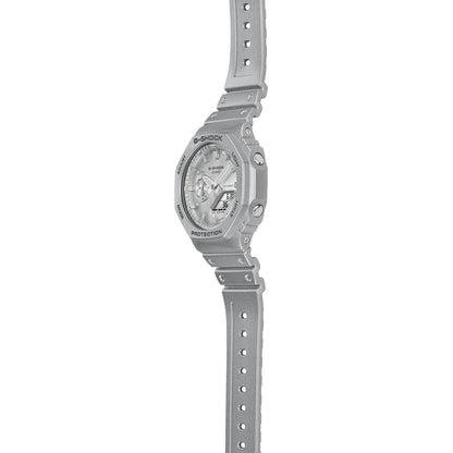 Casio GA-2100FF-8AER G-Shock Classic Herrenuhr Silbermetallic • Carbon Core Guard • Stoßfest & 20 bar, Bild 5
