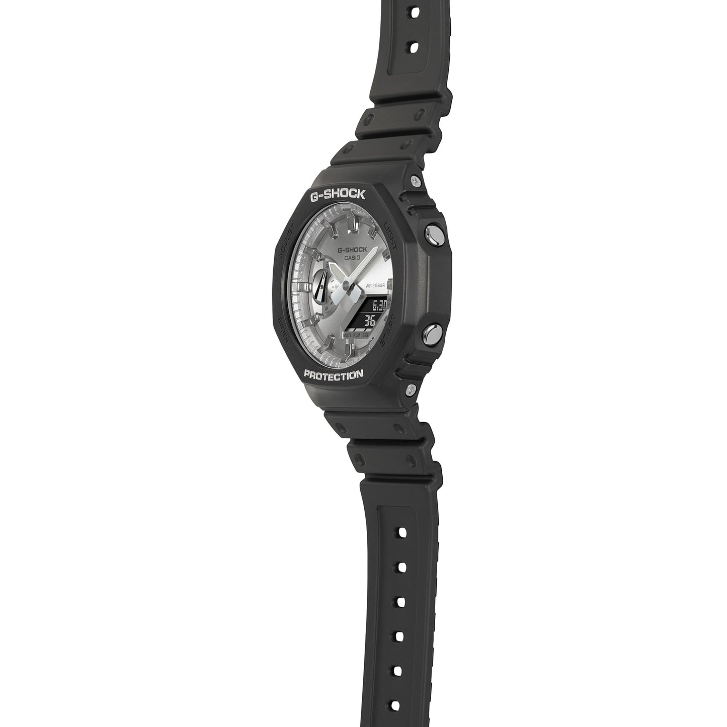 Casio GA-2100SB-1AER G-Shock Classic Herrenuhr Silber • Carbon Core Guard • 20 BAR wasserdicht, Bild 6