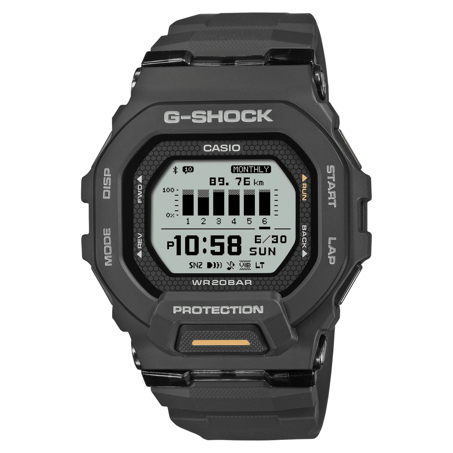 Casio GBD-200-1A1ER G-Shock G-Squad Herren • MIP-LCD Display • Bluetooth Distanz-Tracking, Bild 2