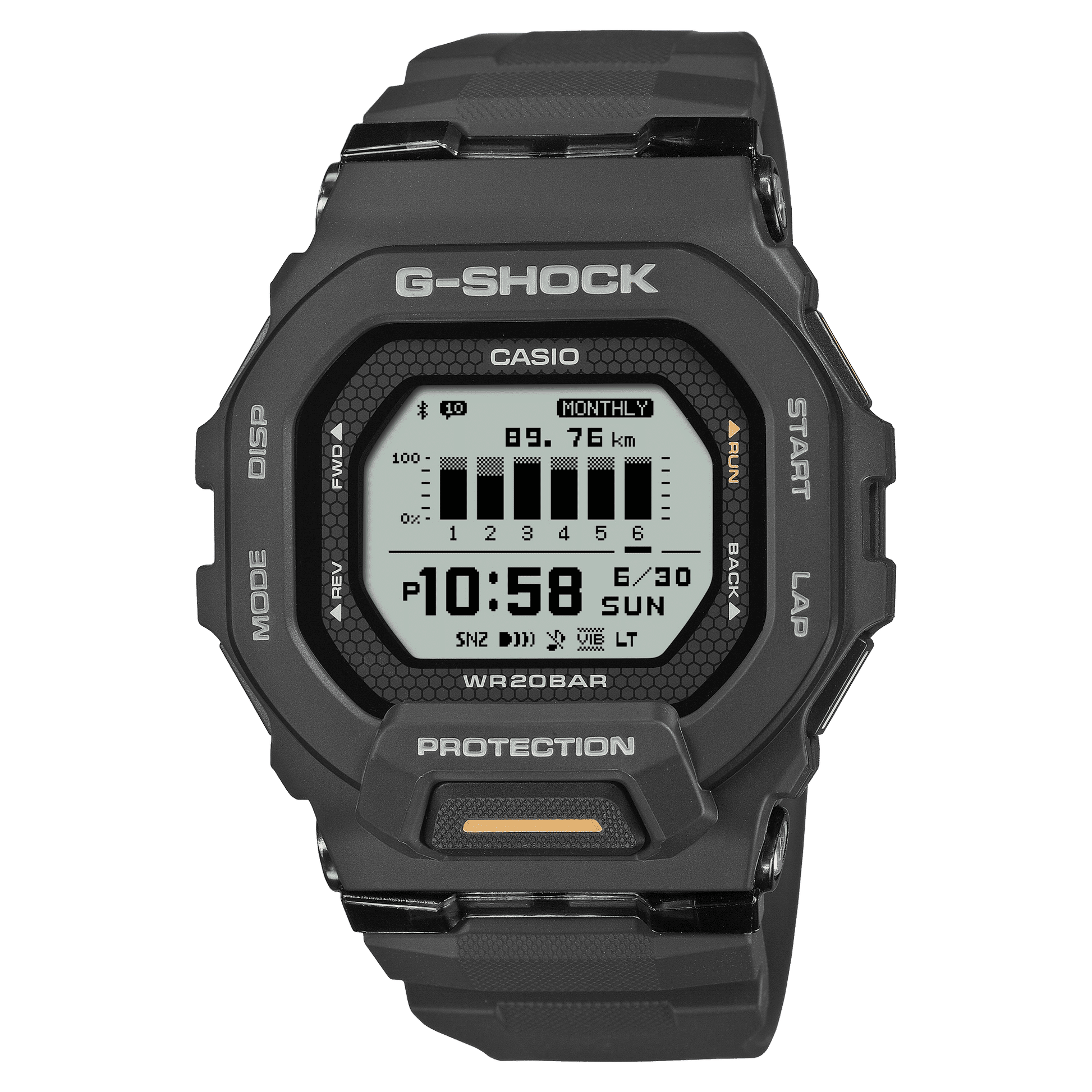 Casio GBD-200-1A1ER G-Shock G-Squad Herren • MIP-LCD Display • Bluetooth Distanz-Tracking, Bild 2