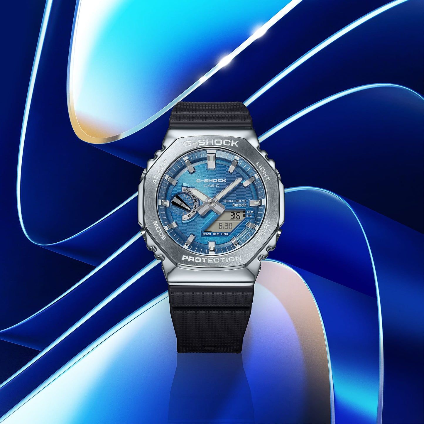 Casio G-Shock GBM-2100A-2BER Herrenuhr • Tough Solar & Bluetooth • Biobasiertes Harz, Bild 3