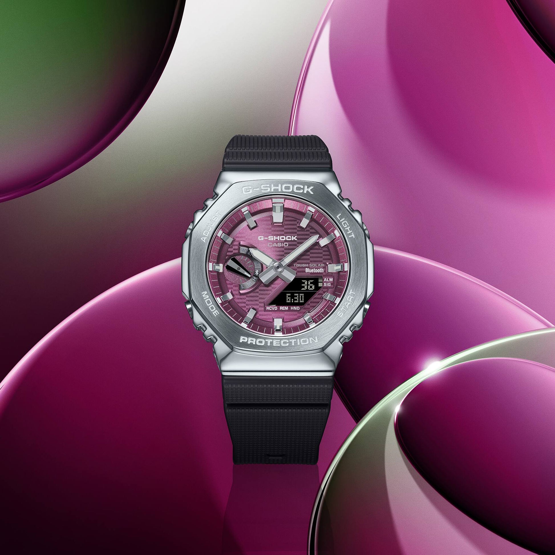 Casio G-Shock GBM-2100A-4BER Herrenuhr • Solar & Bluetooth • Biobasiertes Harz, Bild 3