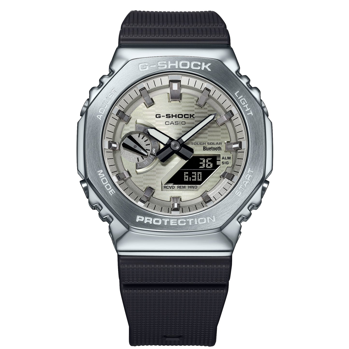 Casio G-Shock GBM-2100A-8BER Herrenuhr • Tough Solar & Bluetooth • Achteckiger Edelstahlrahmen, Bild 7