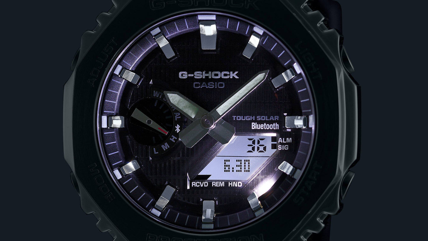Casio G-Shock GBM-2100A-8BER Herrenuhr • Tough Solar & Bluetooth • Achteckiger Edelstahlrahmen, Bild 6