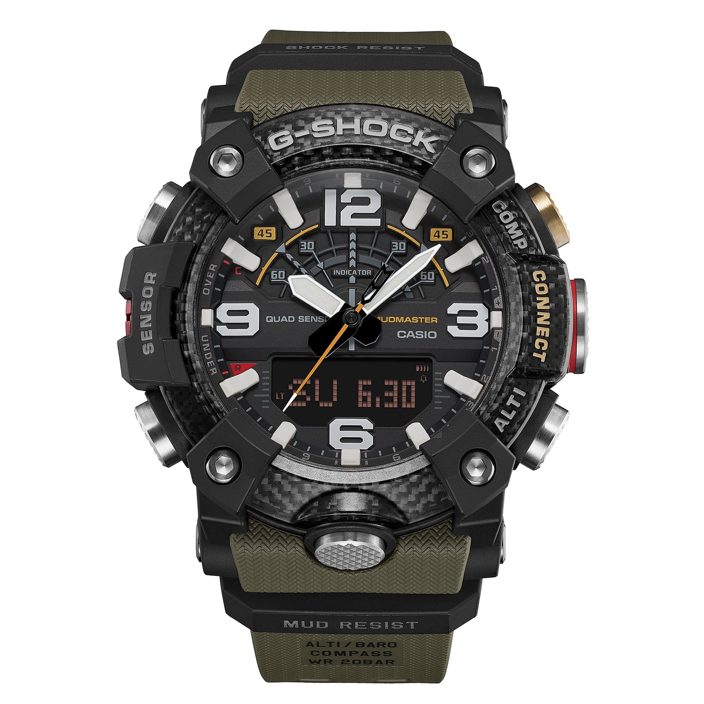 Casio G-Shock Mudmaster GG-B100X-1A3ER Herrenuhr • Biobasiertes Resin-Gehäuse • Digitaler Kompass & Höhenmesser, Bild 5