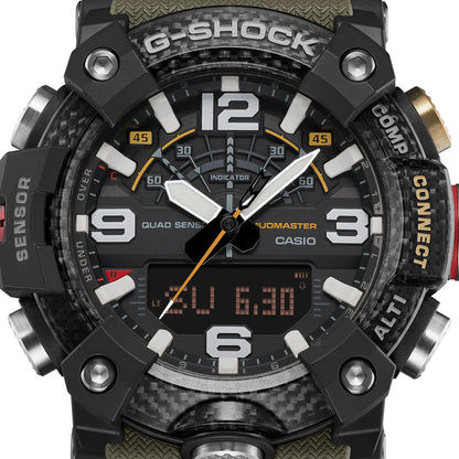 Casio G-Shock Mudmaster GG-B100X-1AER Herrenuhr Schwarz • Kohlefaserverstärktes Gehäuse • Digitaler Kompass & Höhenmesser