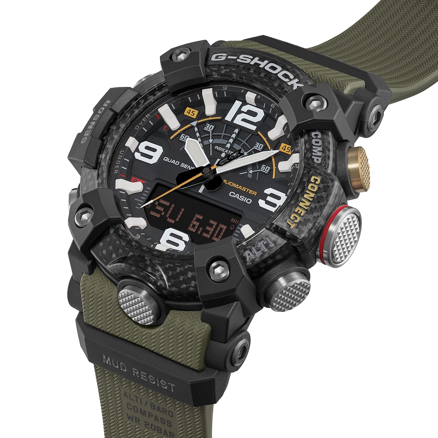 Casio G-Shock Mudmaster GG-B100X-1A3ER Herrenuhr • Biobasiertes Resin-Gehäuse • Digitaler Kompass & Höhenmesser, Bild 3