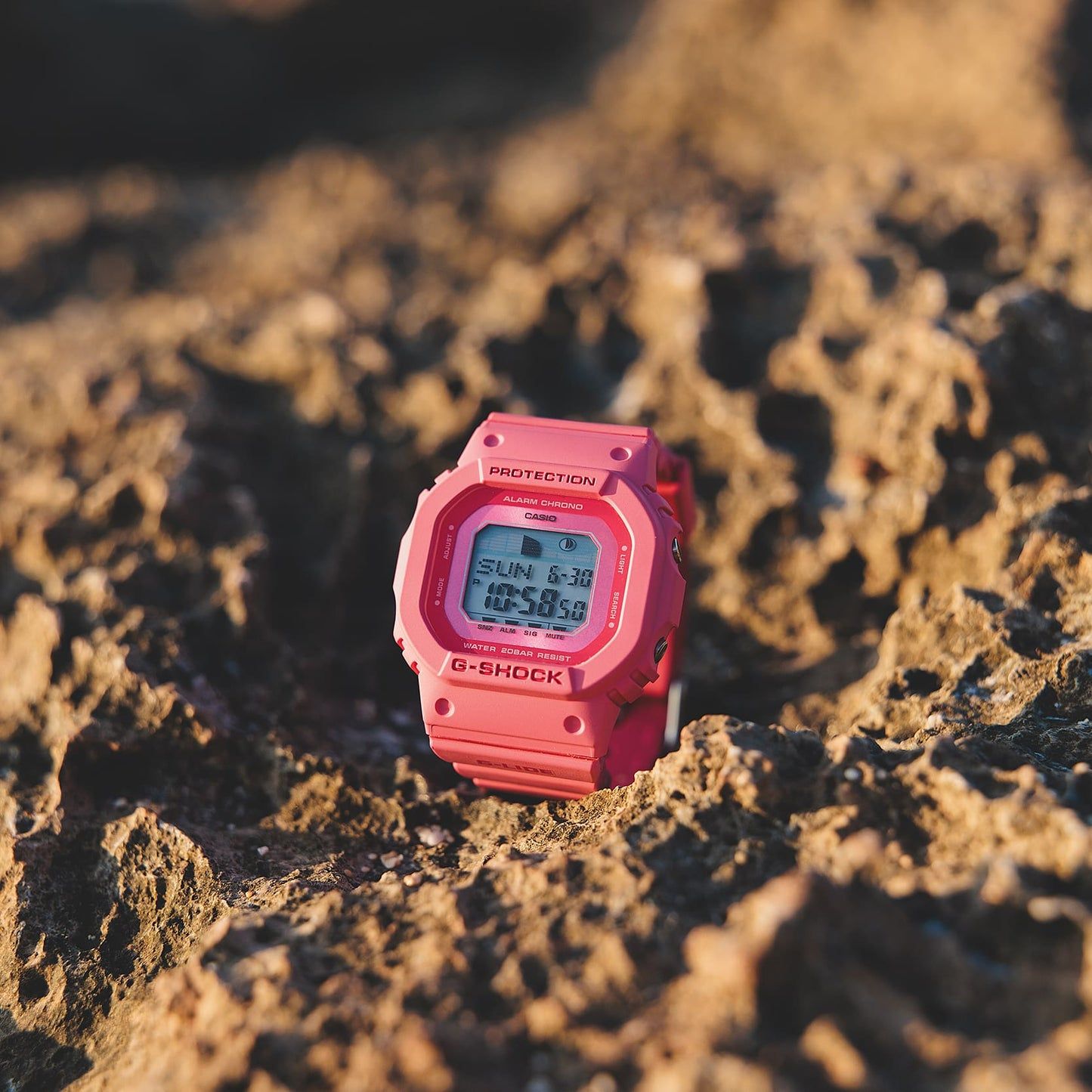 Casio GLX-S5610-4ER Damen Digitaluhr G-Lide Pink • Gezeitengrafik & Monddaten • Biobasiertes Resin, Bild 6