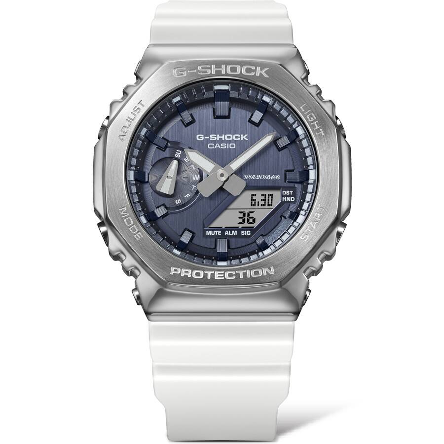 Casio GM-2100WS-7AER G-Shock Classic Herrenuhr Weiß • Metallverkleidung & Mineralglas • Stoßfest bis 20 bar, Bild 4