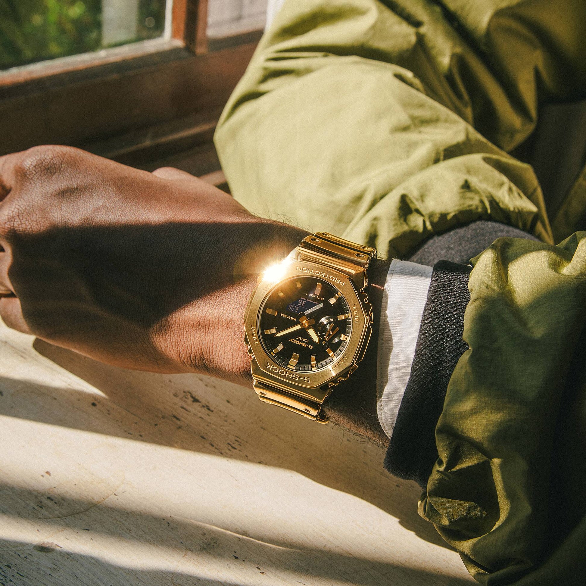 Casio GM-2100YMG-9AER G-Shock G-Steel Herren • Goldfarbene Metalllünette • Stoßfest &amp; wasserdicht, Bild 3