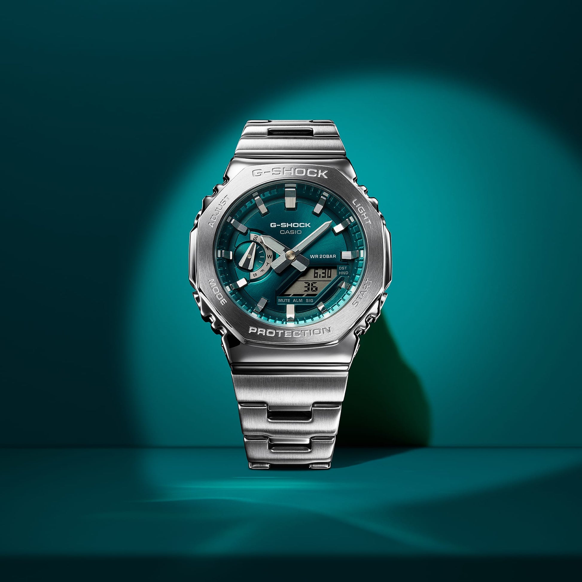 Casio G-Shock GM-2110D-3A1ER Herrenuhr • Metalllünette & Metallarmband • Analog-Digital, Bild 4