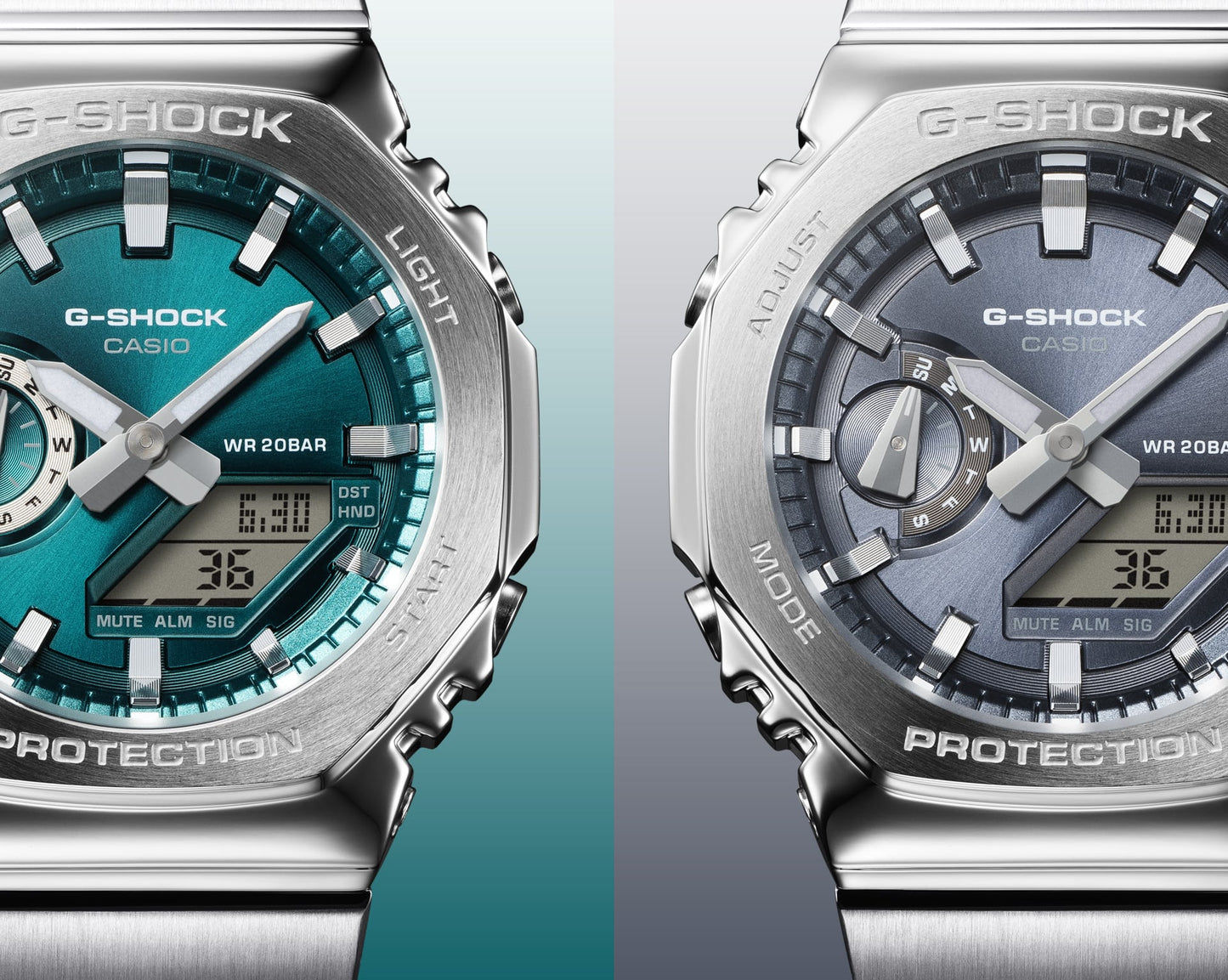 Casio G-Shock GM-2110D-3A1ER Herrenuhr • Metalllünette & Metallarmband • Analog-Digital, Bild 7