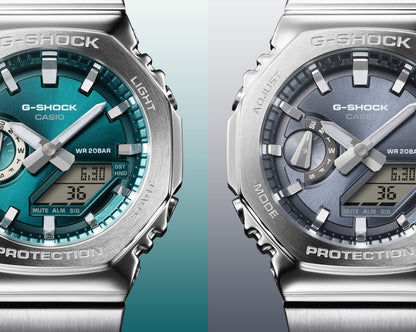 Casio G-Shock GM-2110D-3A1ER Herrenuhr • Metalllünette & Metallarmband • Analog-Digital, Bild 7