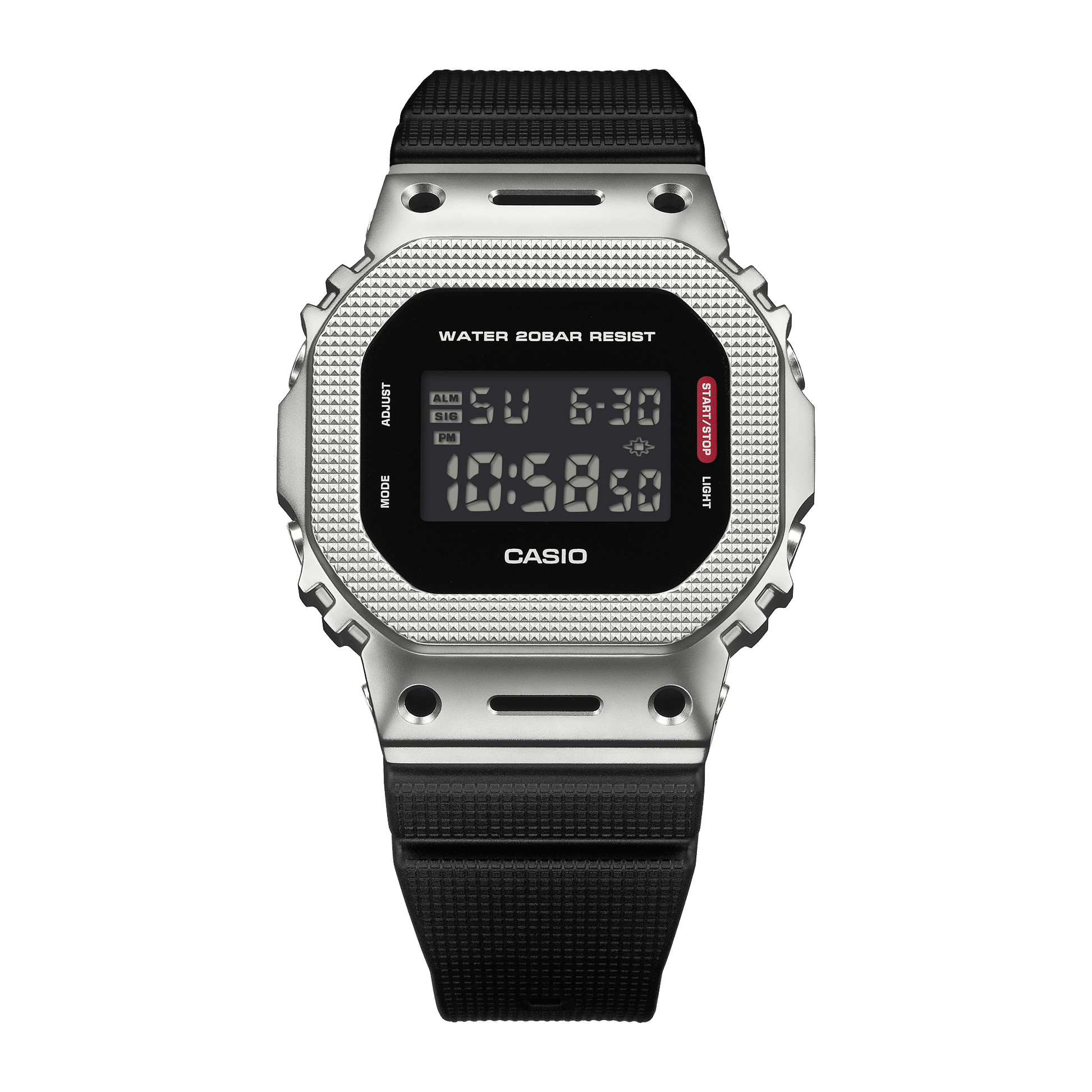 Casio G-Shock GM-5600M-1ER Herrenuhr • Metalllünette aus Edelstahl • Stoßfest & 20 bar wasserdicht, Bild 9