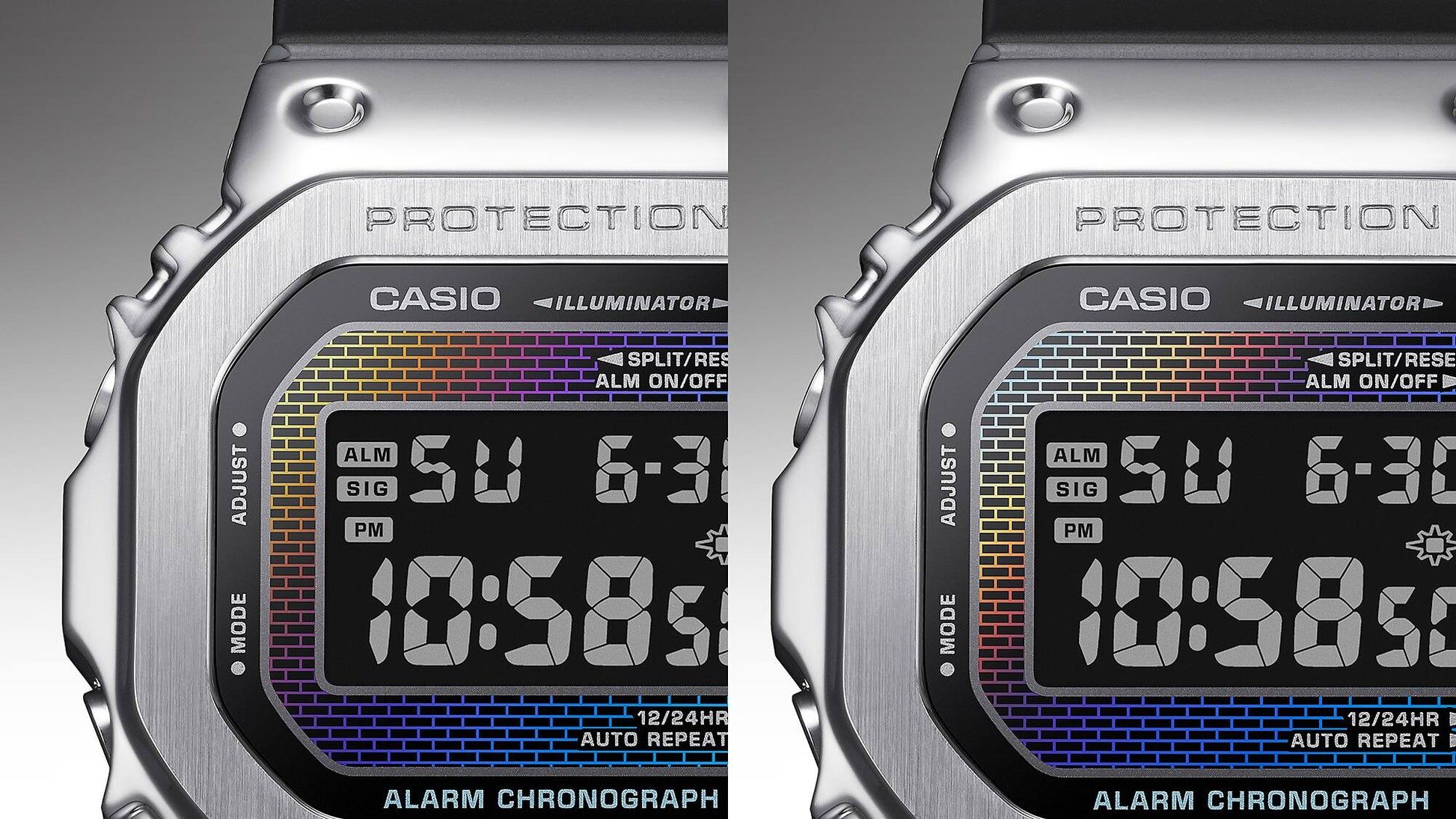 Casio GM-5600RW-1ER Herren G-Shock G-Steel • Regenbogen-Dampfbeschichtung • Stoßfestes Edelstahlgehäuse, Bild 4