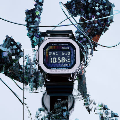 Casio GM-5600RW-1ER Herren G-Shock G-Steel • Regenbogen-Dampfbeschichtung • Stoßfestes Edelstahlgehäuse, Bild 5