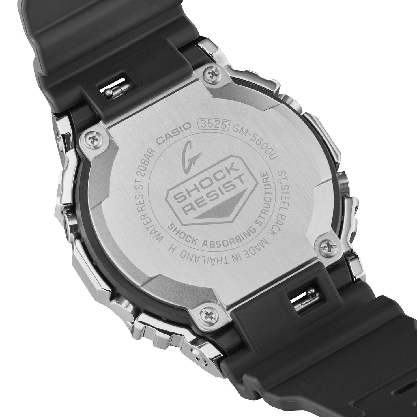 Casio GM-5600U-1ER G-Shock Herrenuhr Schwarz • Gehäuse aus Resin/Edelstahl • Invertiertes LCD-Display, Bild 9