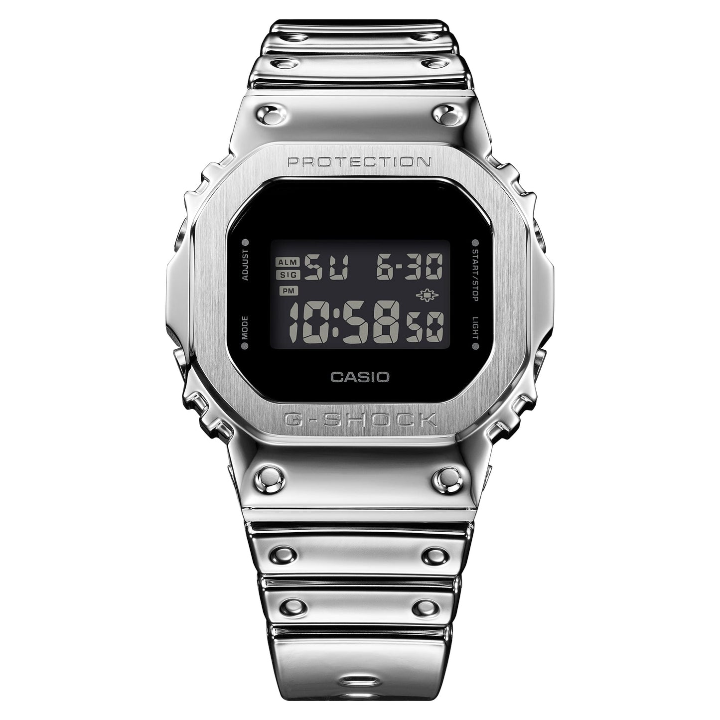 Casio GM-5600YM-8ER G-Shock Herrenuhr Silber • Edelstahllünette • 20 bar wasserdicht, Bild 11