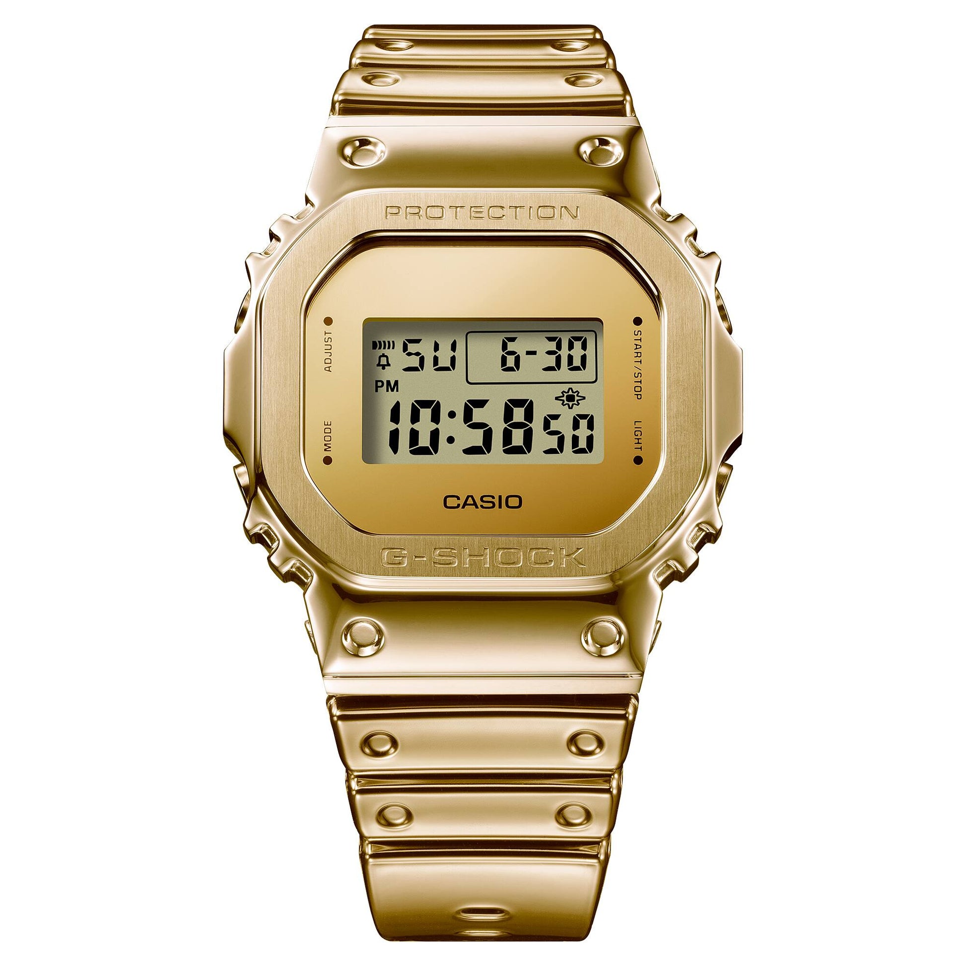 Casio GM-5600YMG-9ER G-Shock Armbanduhr Goldfarben • Metalllünette aus Edelstahl • Wasserdicht bis 20 bar, Bild 12