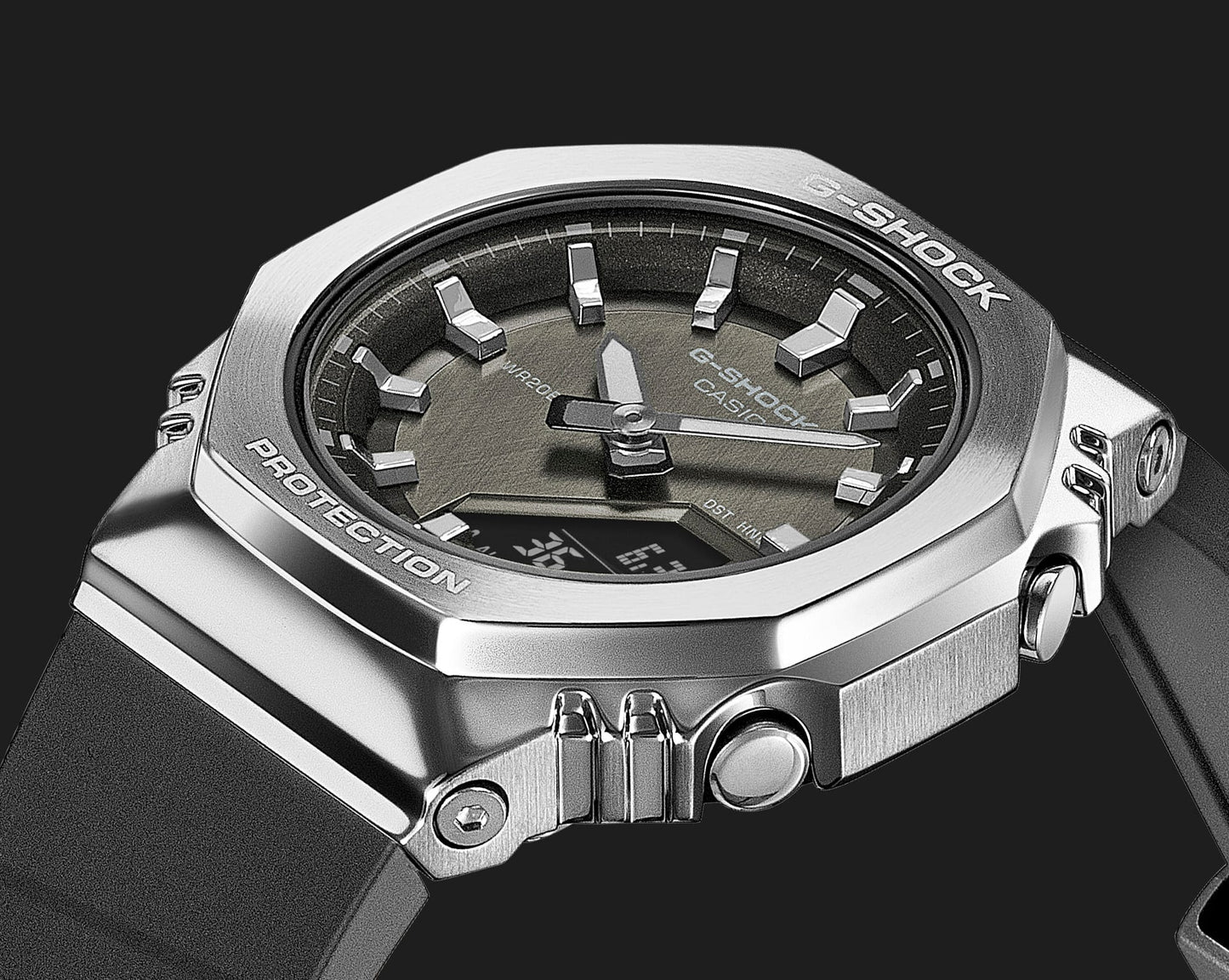 Casio G-Shock GM-S2110-1A7ER Damen Armbanduhr • Biobasiertes Harz • Achteckige Metalllünette, Bild 4