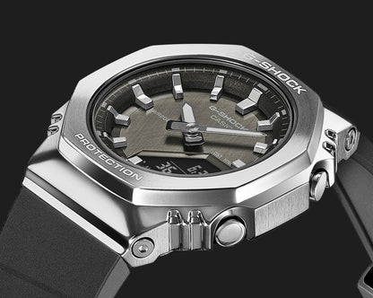 Casio G-Shock GM-S2110-1A7ER Damen Armbanduhr • Biobasiertes Harz • Achteckige Metalllünette, Bild 4
