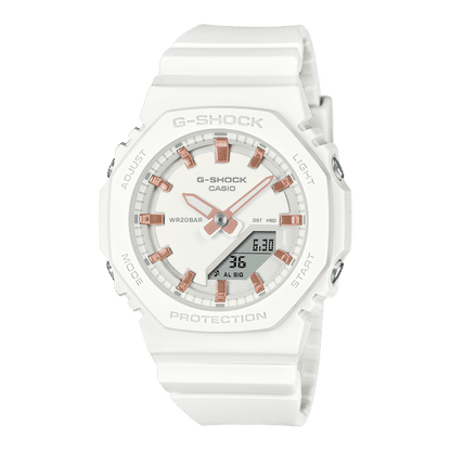Casio GMA-P2100M-7AER G-Shock Classic Damen Armbanduhr Weiß • Bio-Harz Armband • 20 BAR wasserdicht, Bild 2