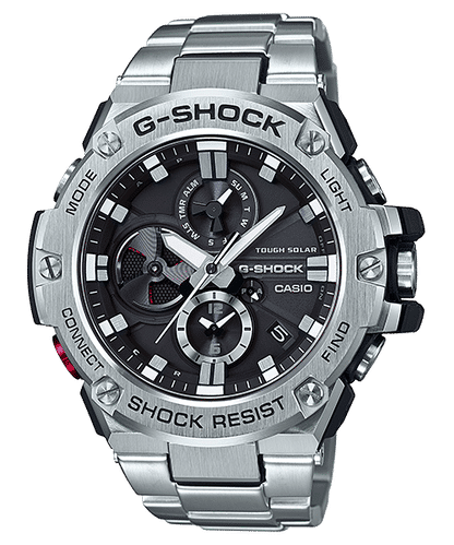 Casio GST-B100D-1AER G-Steel Herrenuhr Schwarz • Tough Solar • Bluetooth Smartphone-Link, Bild 2