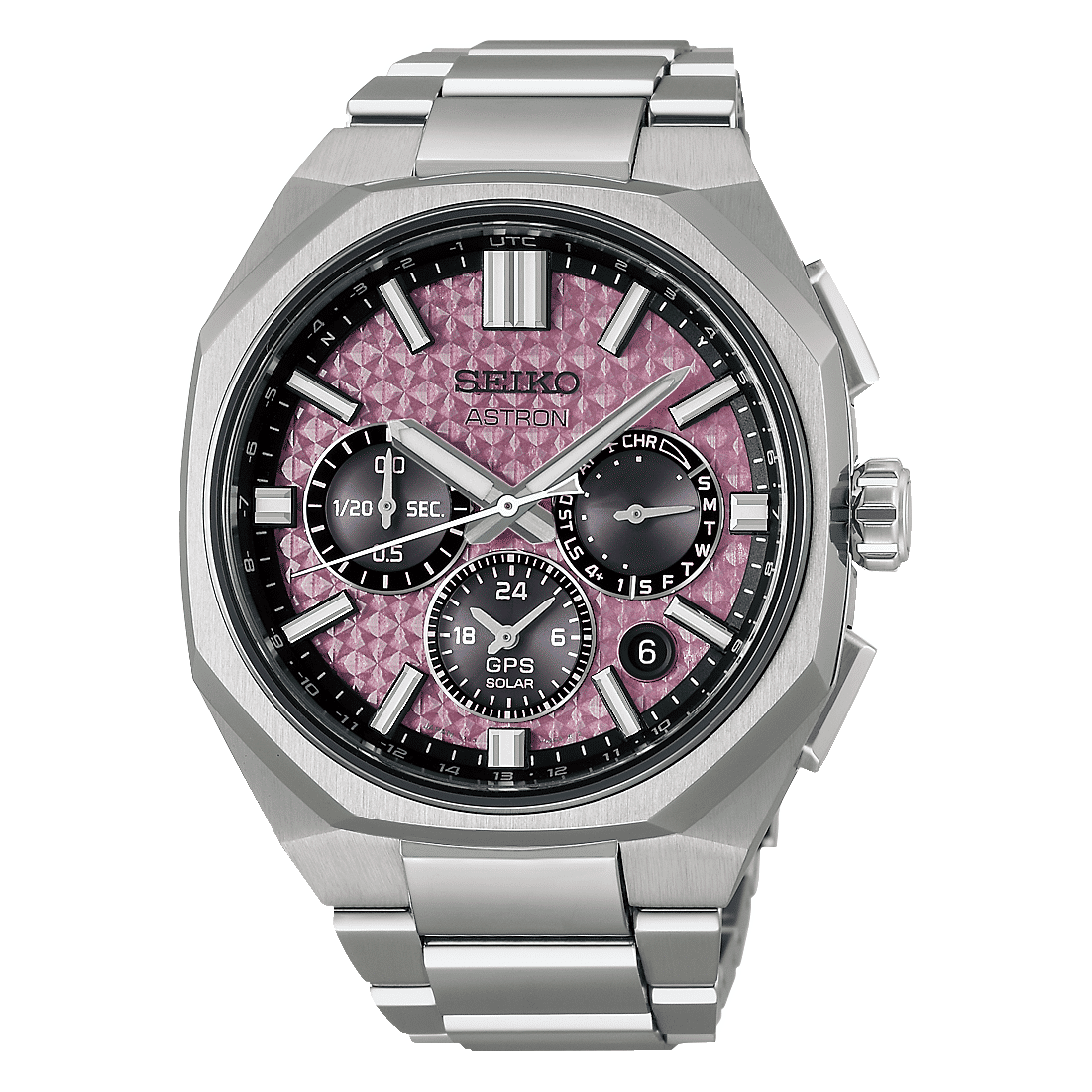 Seiko Astron HAB006J1 Herrenuhr Rosé • GPS Solar Kaliber 5X63 • Chronograph Titan Limited Edition, Bild 2
