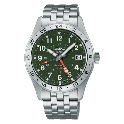Seiko 5 Sports HDB001K1 Herren Armbanduhr • Automatikwerk mit GMT • Sichtboden