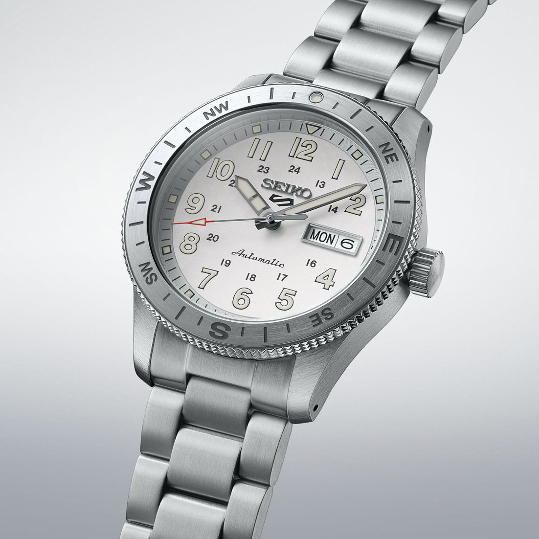 Seiko 5 Sports HDB007K1 Herren Armbanduhr Weiß • Automatikwerk • 10 Bar wasserdicht, Bild 8
