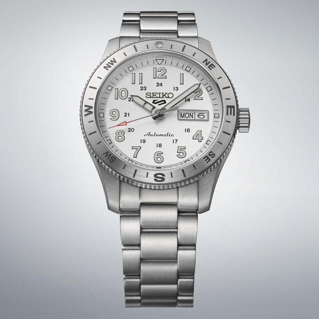 Seiko 5 Sports HDB007K1 Herren Armbanduhr Weiß • Automatikwerk • 10 Bar wasserdicht, Bild 9