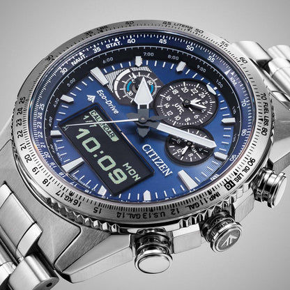 Citizen Promaster Sky JV2000-51L Herrenuhr • Eco-Drive Saphirglas • Pilot Chronograph, Bild 2