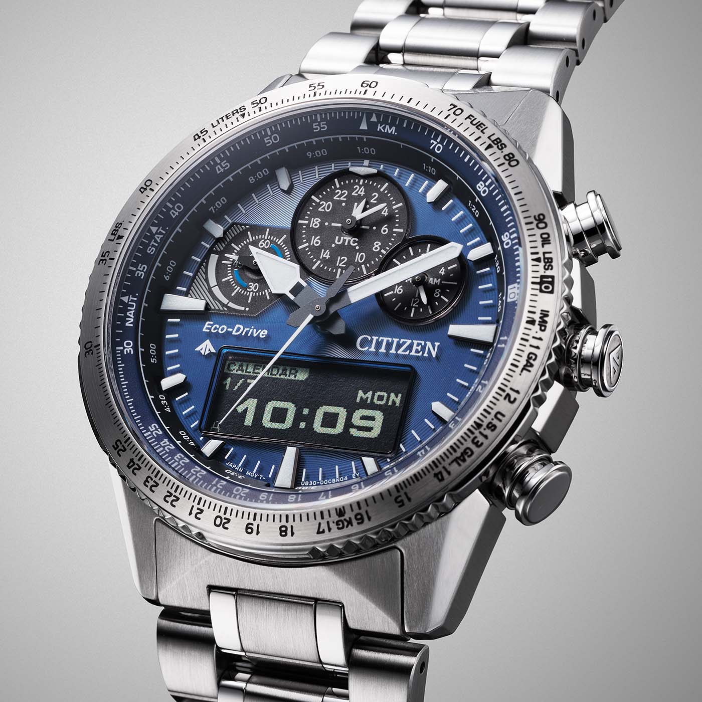 Citizen Promaster Sky JV2000-51L Herrenuhr • Eco-Drive Saphirglas • Pilot Chronograph, Bild 9