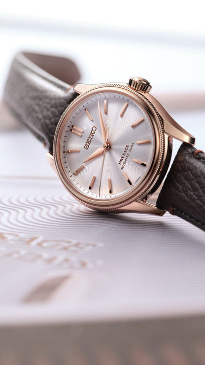 Seiko HCC008J1 Presage Herrenuhr Roségold • Automatikwerk Kaliber 6R51 • Tomioka Limited Edition, Bild 2