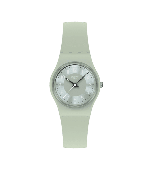 Swatch Originals Small LG131 Serenity Of Sage Damenuhr Grün • Leuchtzeigerwerk • Farblich abgestimmtes Armband