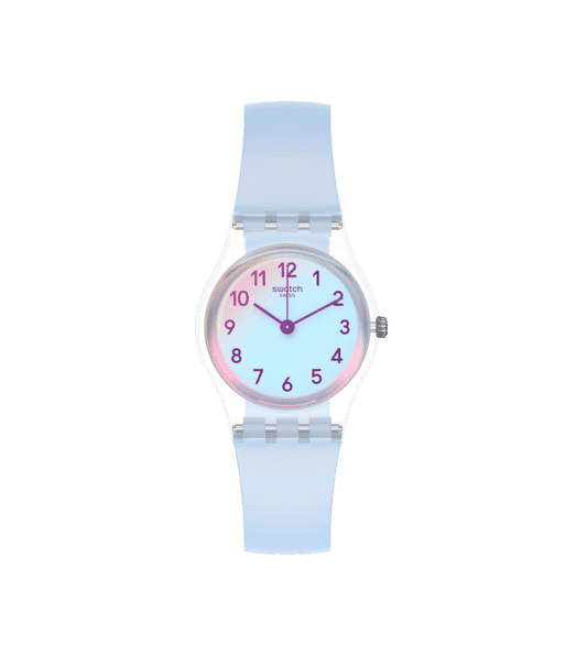 Swatch Originals Small LK396 Damen Armbanduhr Blau • Kunststoffgehäuse • Silikonarmband