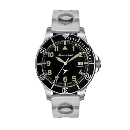 Messerschmitt ME-98294SQ-RS Herrenuhr Flieger x Taucher • Saphirglas mit Lupe • Schweizer Quarzwerk