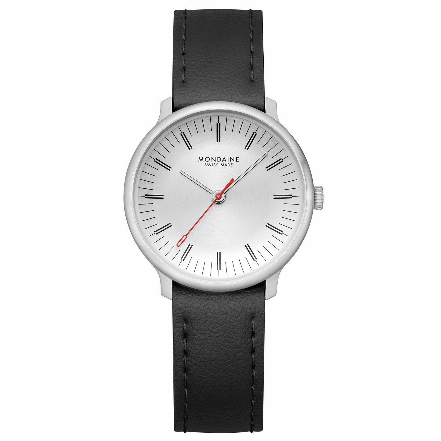 Mondaine Doppio MLE.33110.LBV Damenuhr Schwarz • Saphirglas • Swiss Made