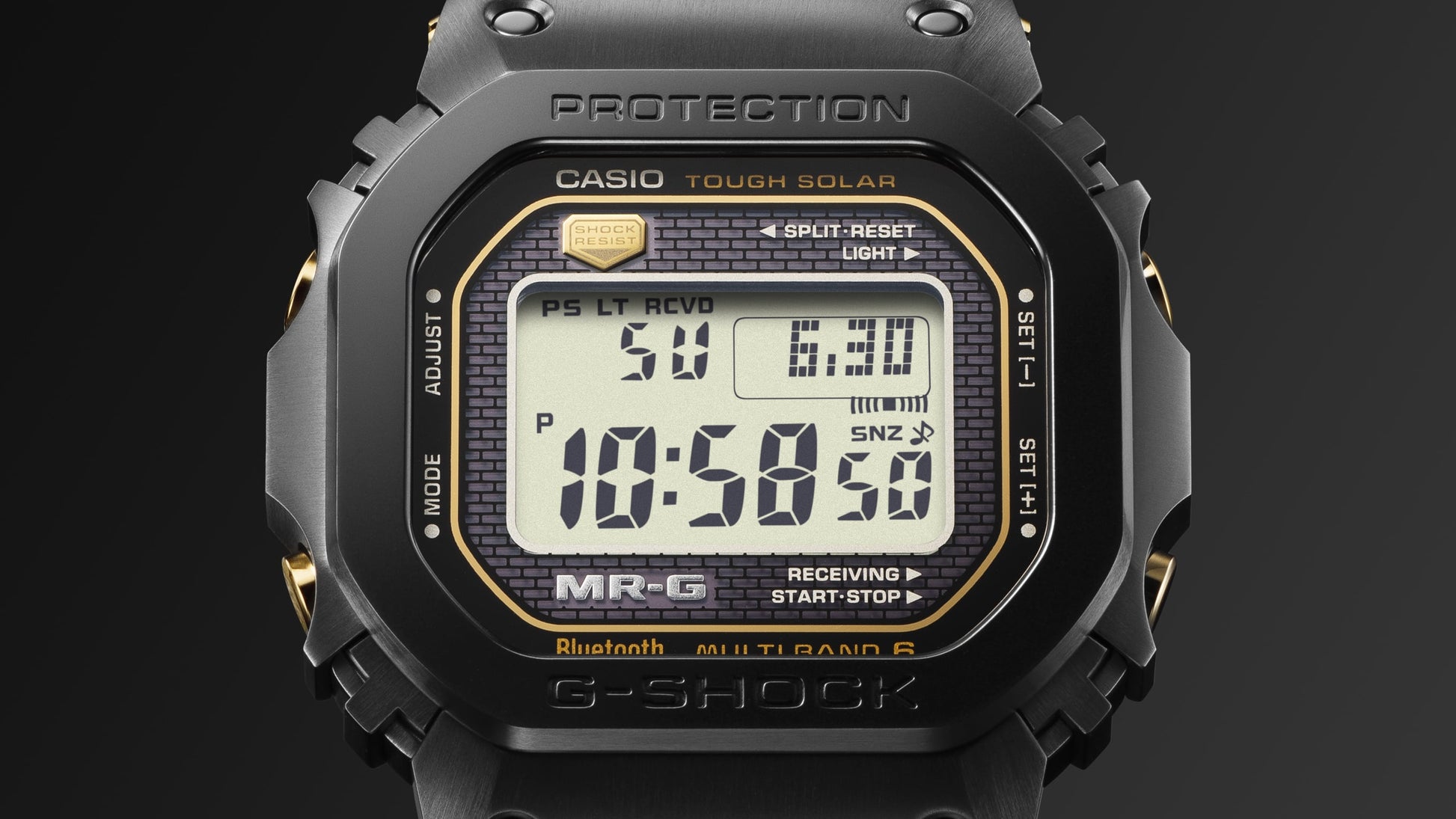 Casio G-Shock Pro MRG-B5000R-1DR Herrenuhr • Titan/Cobarion Gehäuse • Solar & Funk, Bild 6