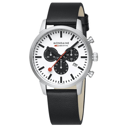 Mondaine Neo MSD.41410.LBV Herrenuhr Schwarz • Saphirglas • Quarz-Chronograph, Bild 7