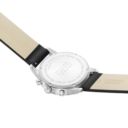 Mondaine Neo MSD.41410.LBV Herrenuhr Schwarz • Saphirglas • Quarz-Chronograph, Bild 3