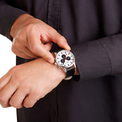 Mondaine Neo MSD.41410.LBV Herrenuhr Schwarz • Saphirglas • Quarz-Chronograph, Bild 2