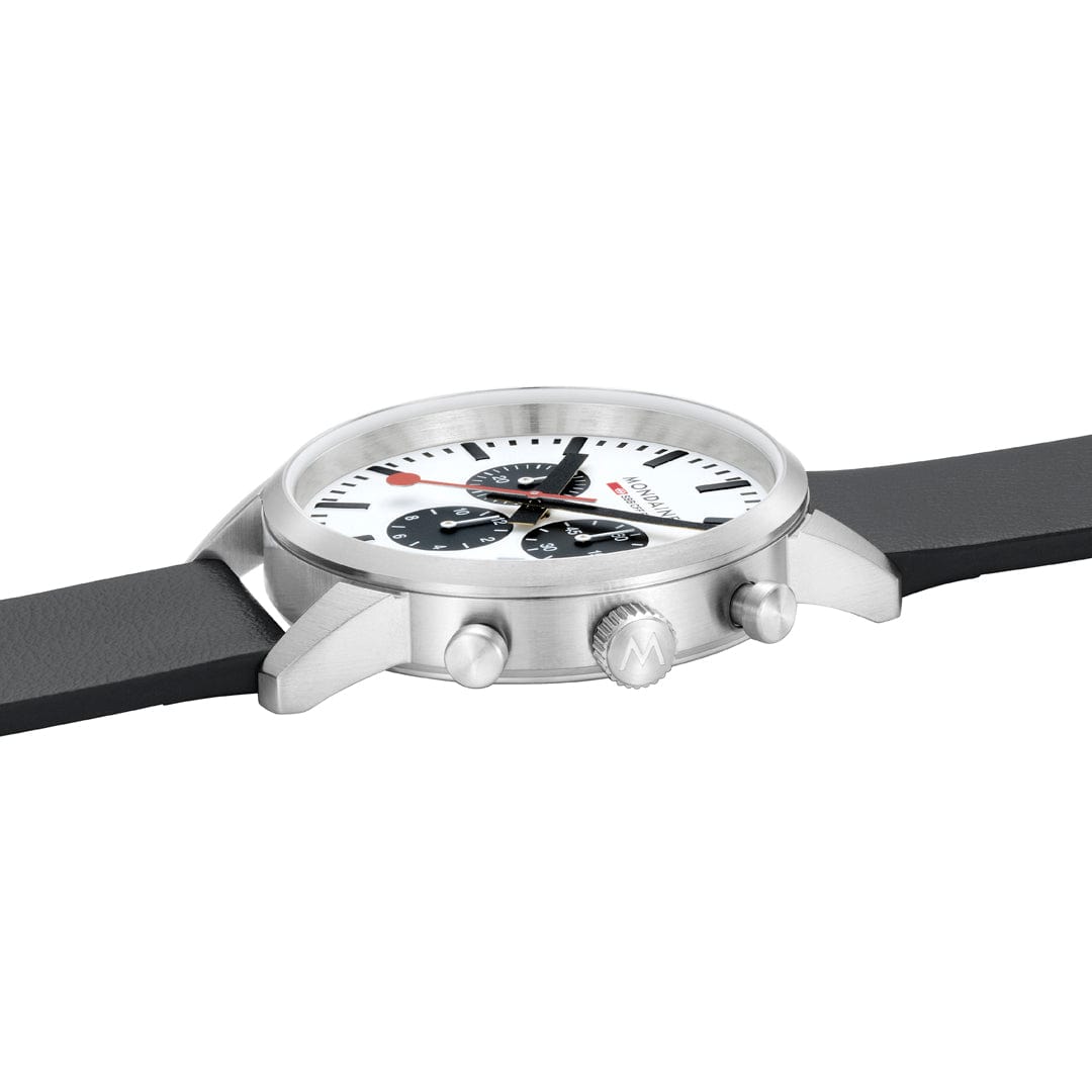 Mondaine Neo MSD.41410.LBV Herrenuhr Schwarz • Saphirglas • Quarz-Chronograph, Bild 4
