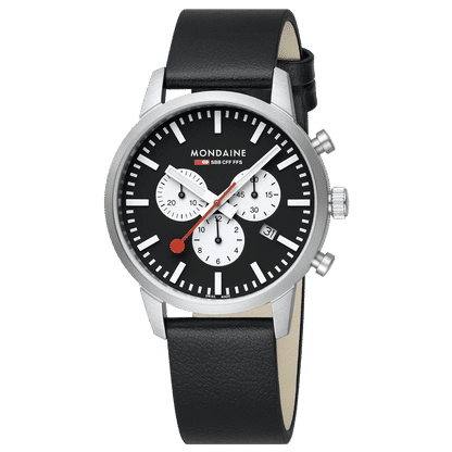 Mondaine Neo MSD.41420.LBV Herrenuhr Schwarz • Saphirglas • Quarz-Chronograph, Bild 8