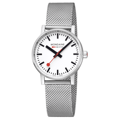 Mondaine evo2 MSE.35110.SM Damenuhr Silber • Saphirglas • Milanaise-Meshband, Bild 6