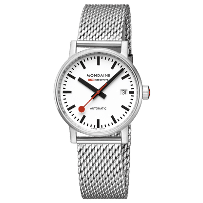 Mondaine evo2 MSE.35610.SM Damenuhr Silber • Automatikwerk SW200-1 • Saphirglas, Bild 5