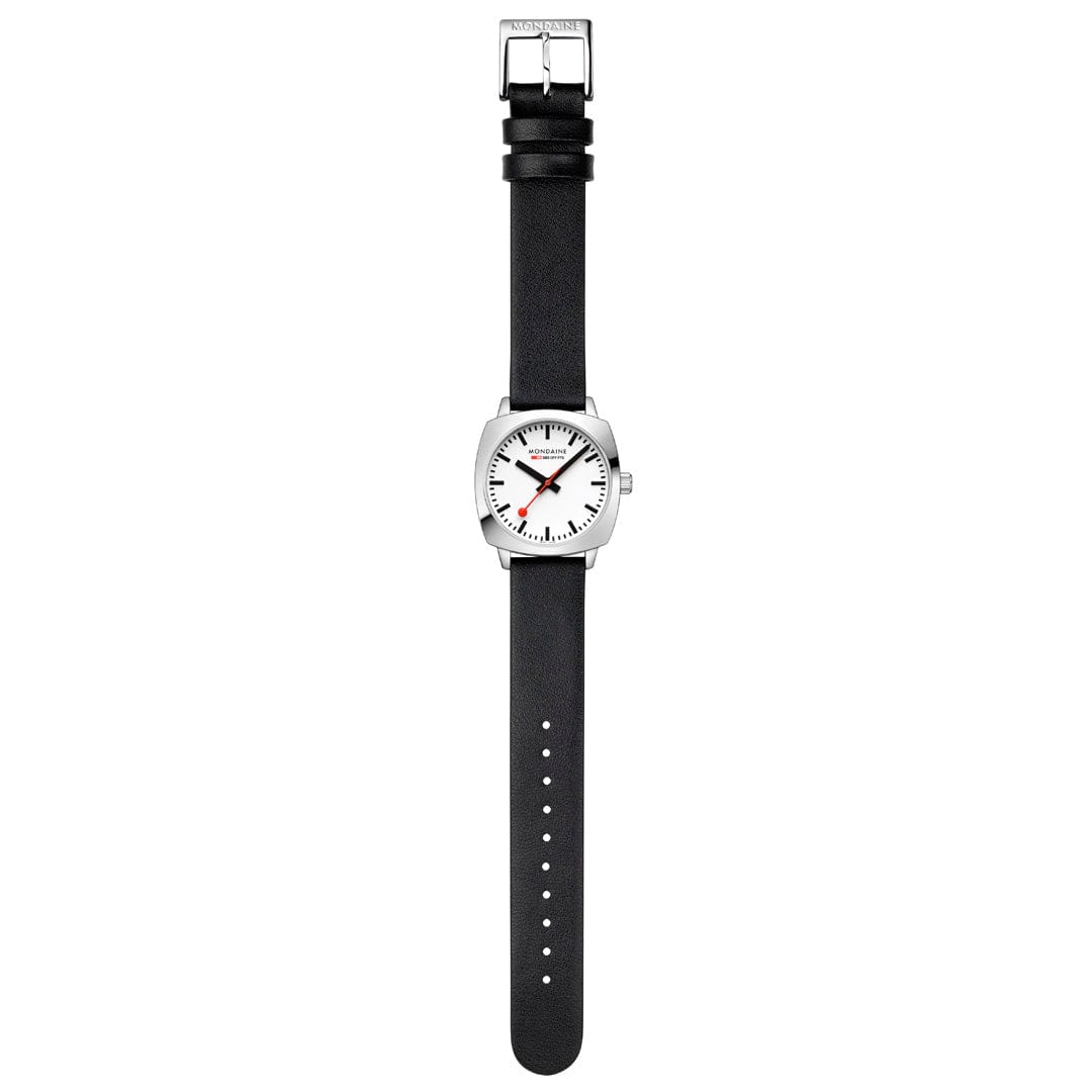 Mondaine Petite Cushion MSL.31110.LBV Damenuhr Schwarz • Saphirglas • Swiss Made, Bild 7