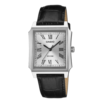 Casio MTP-B190L-7BVER Herren-Armbanduhr Schwarz • Mineralglas • Echtlederband, Bild 2