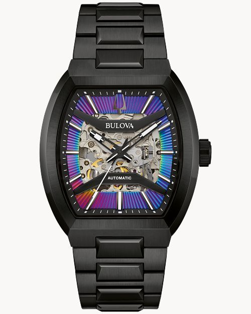 Bulova Maquina 98A320 Herren Armbanduhr Mehrfarbig • Automatikwerk Skelettiert • Saphirglas