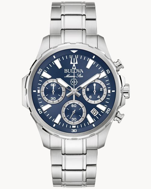 Bulova Marine Star 96B466 Herrenuhr • Chronograph • Saphirglas
